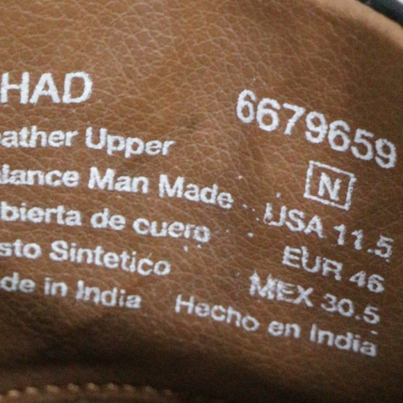 GEORGE Chad Black leather Narrow Width Oxfords - Picture 11 of 12